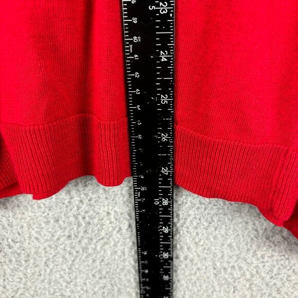 Chicos Featherweight Turtleneck Tunic Sweater Large Cashmere Blend Assymetrical - Picture 8 of 10